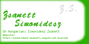 zsanett simonidesz business card